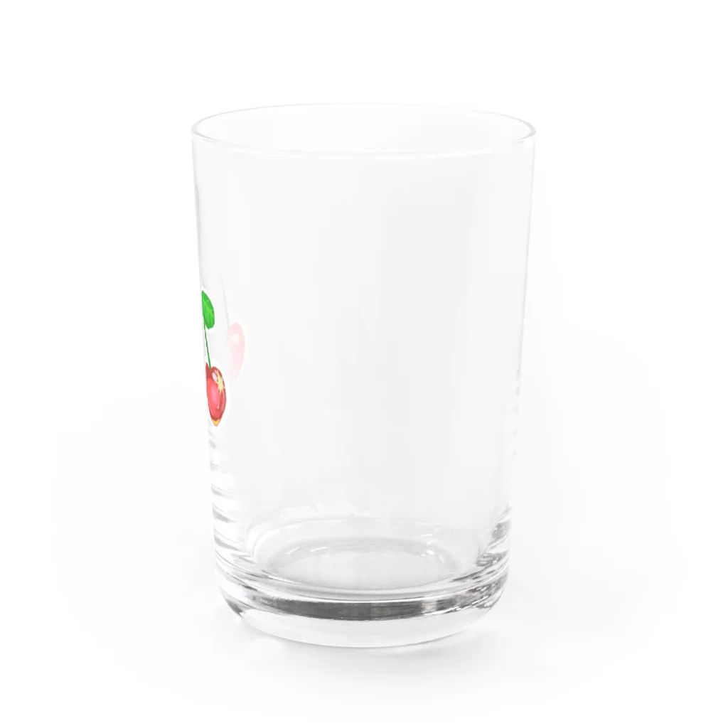 海老名萌のきらきらチェリー※沙良田印の水菓子(単品) Water Glass :right