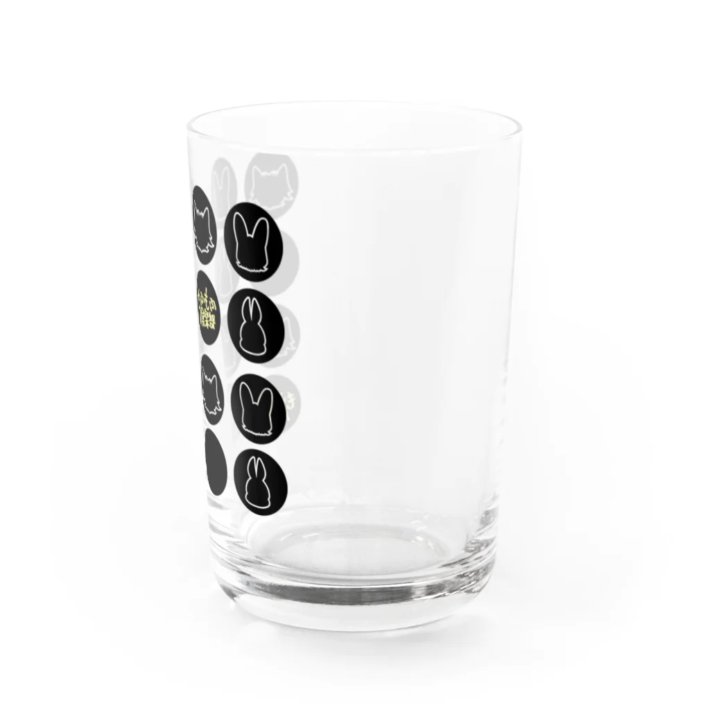 もふもふ俱楽部のもふキャラドット・BLACK Water Glass :right