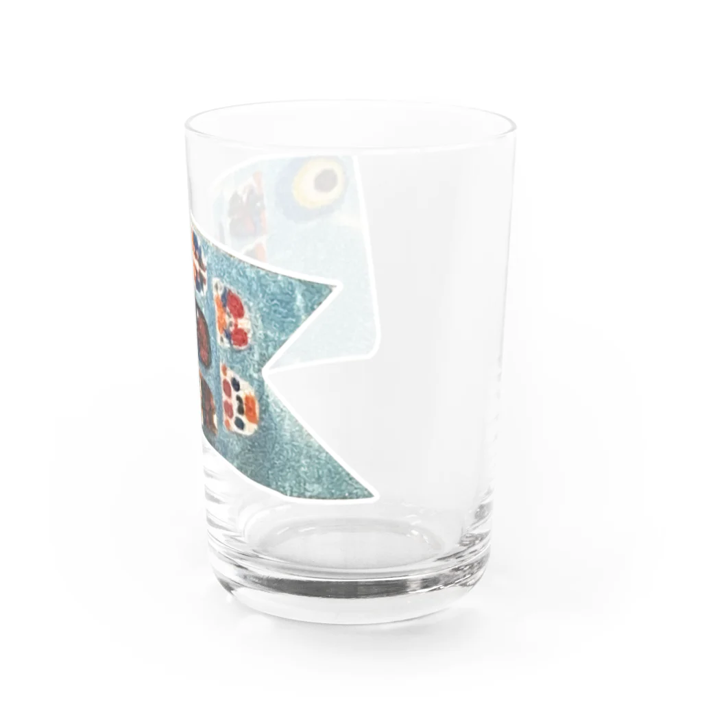 思い出ショップのイカしたこいのぼり Water Glass :right