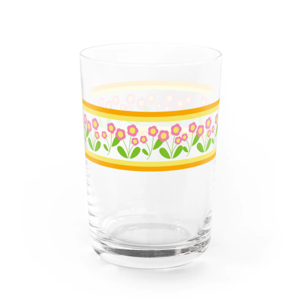 MIlle Feuille(ミルフィーユ) 雑貨店のレトロなお花 Water Glass :right