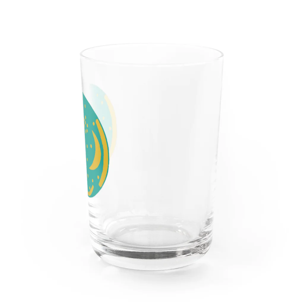 小坂保行の天文盤　舟と日の出日の入りつき Water Glass :right