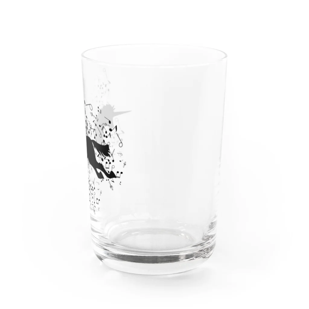 chicodeza by suzuriのザ・ユニコーンシルエット Water Glass :right