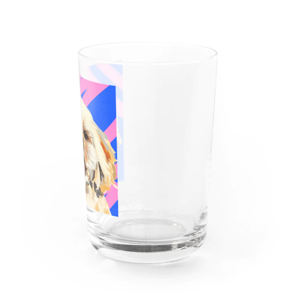 キーのモコモコ Water Glass :right