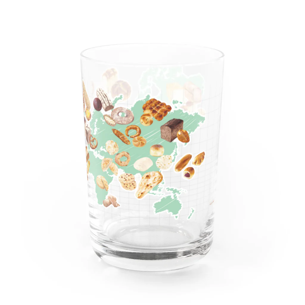 naomimoanのおみせのパンの世界地図 Water Glass :right