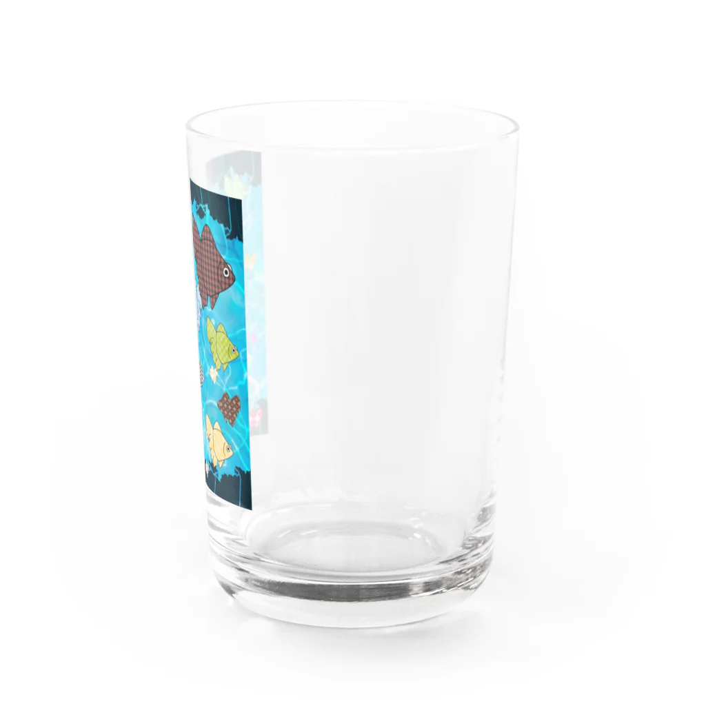 喫茶楽々のさかなとり Water Glass :right