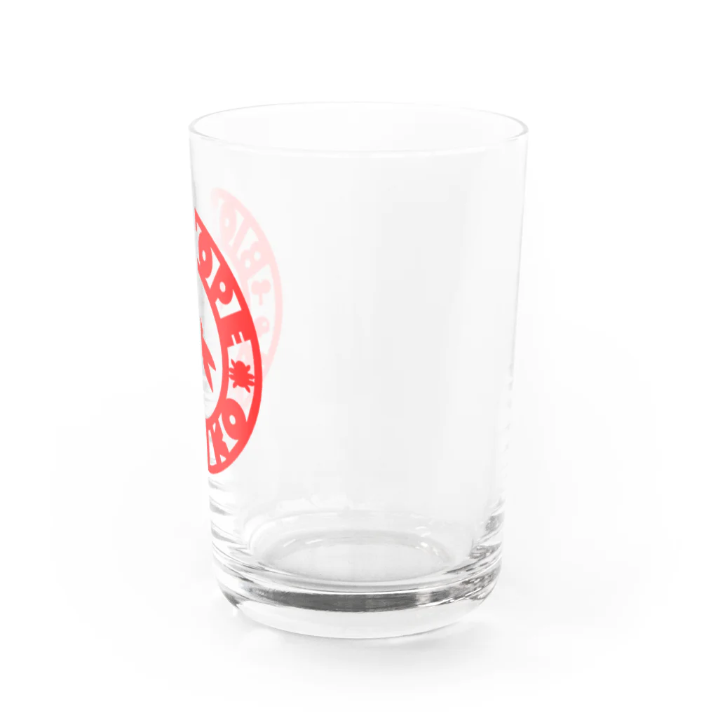 くーちゃんのビオトープ孟子（ロゴ） Water Glass :right