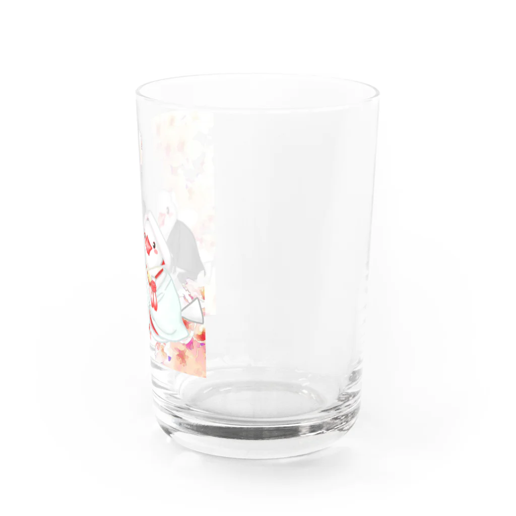 Lily bird（リリーバード）の和婚文鳥ず Water Glass :right