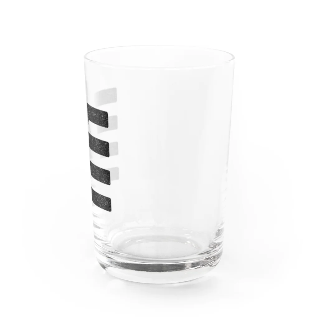 百喜利公式の百喜利グラス　black Water Glass :right