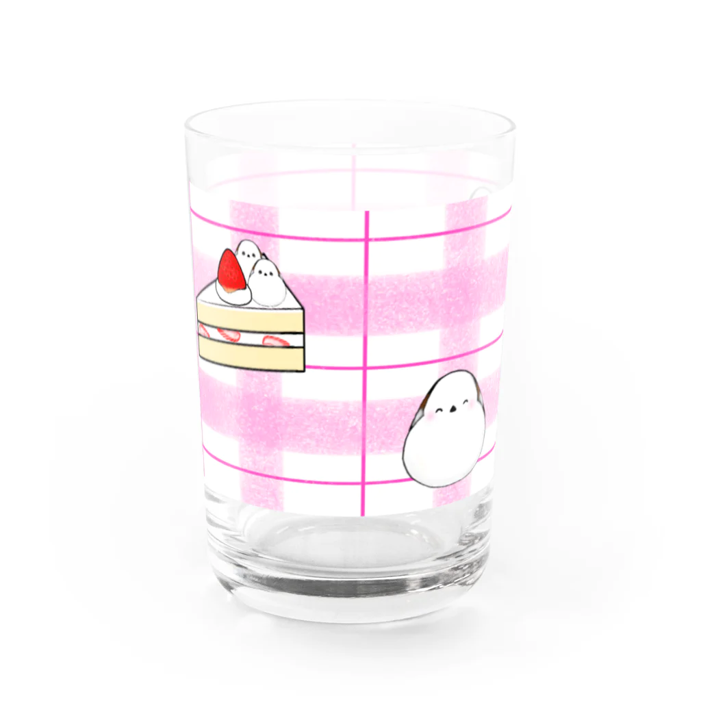 keyずSHOP シマエナガのシマエナガ　スイーツ　グラス Water Glass :right