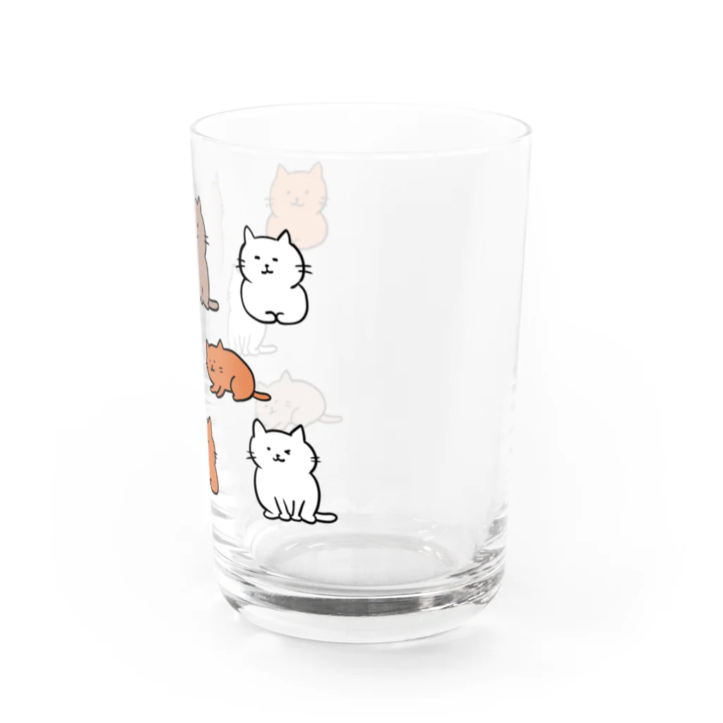 肉球書庫（絵）の猫ちゃんたち Water Glass :right