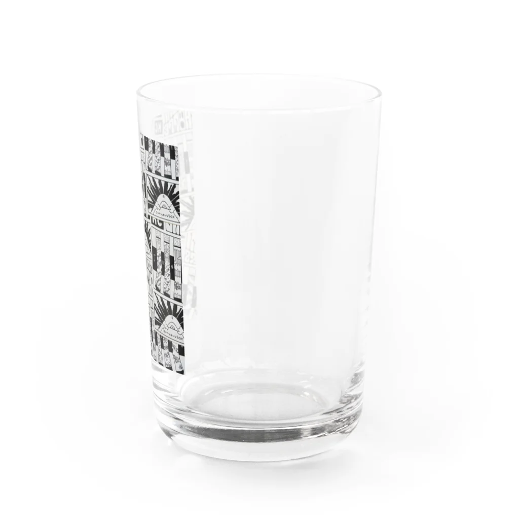 junyersSOXのA4ロゴ Water Glass :right