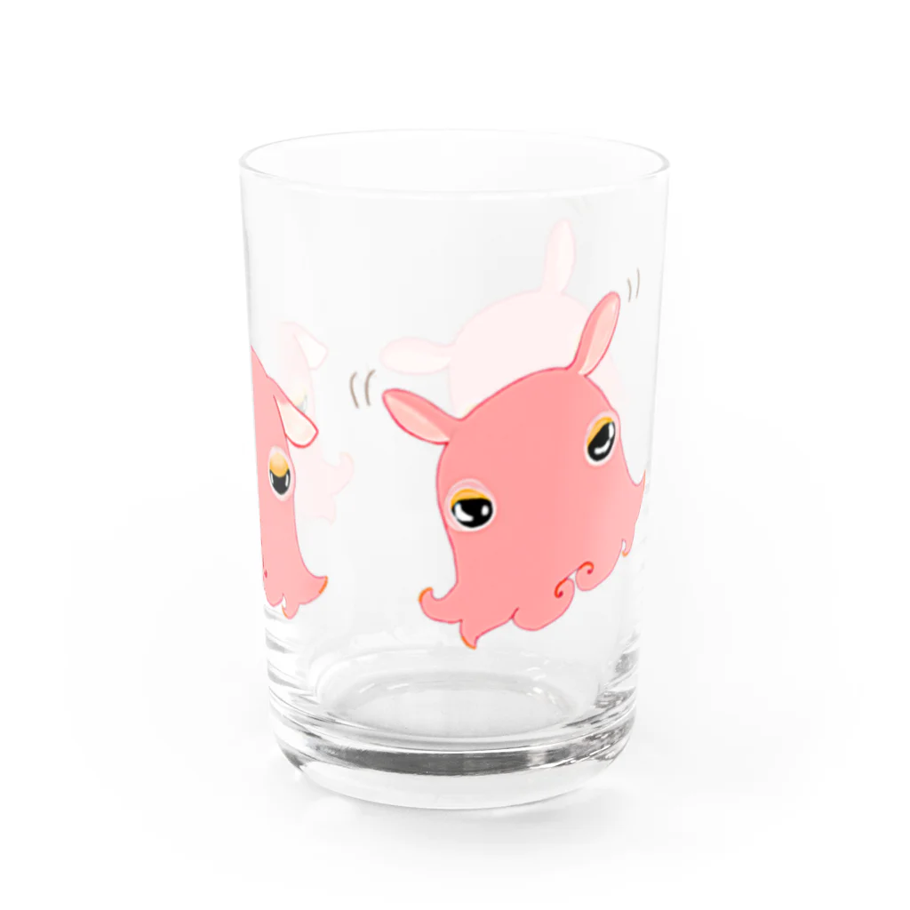 LalaHangeulの3匹のメンダコさん Water Glass :right