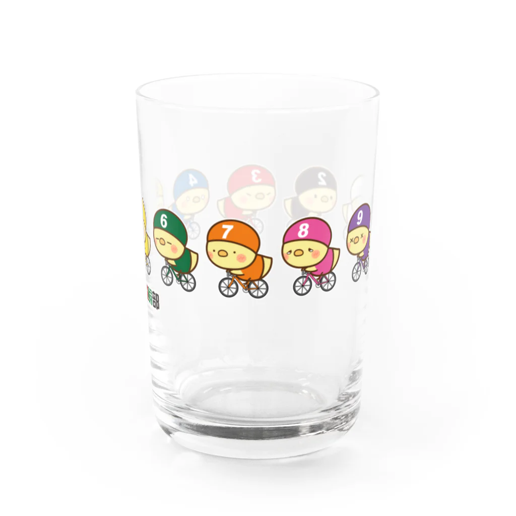 麻雀プロ競輪部の競輪ひよこ-ピヨピヨレーサー Water Glass :right