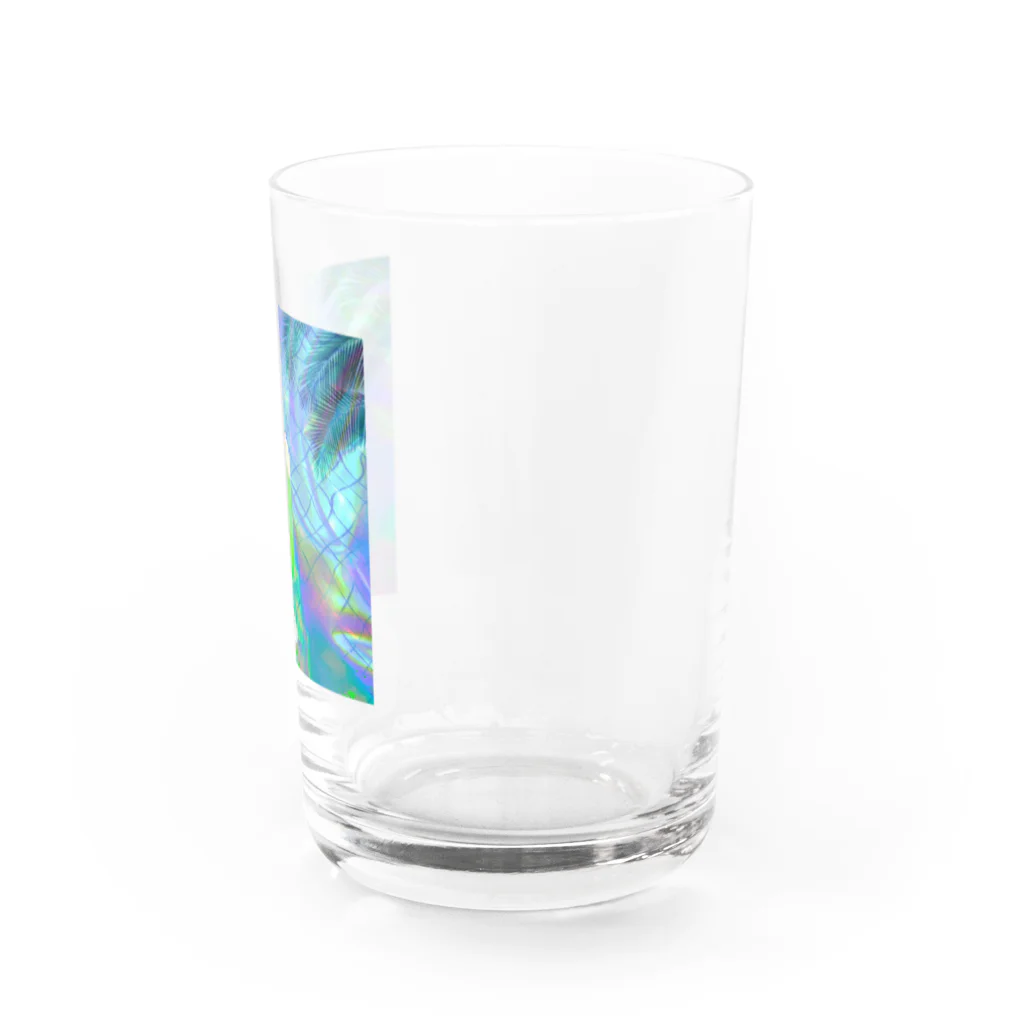 けいこうしょくの南国プールのメロンソーダ Water Glass :right