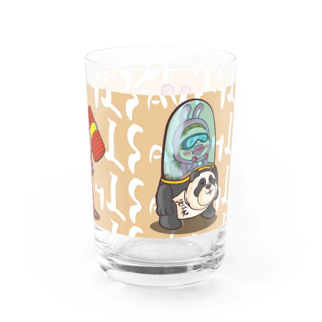 Siderunの館 B2のコップ類だよ！さげみちゃん(背景オレンジ) Water Glass :right