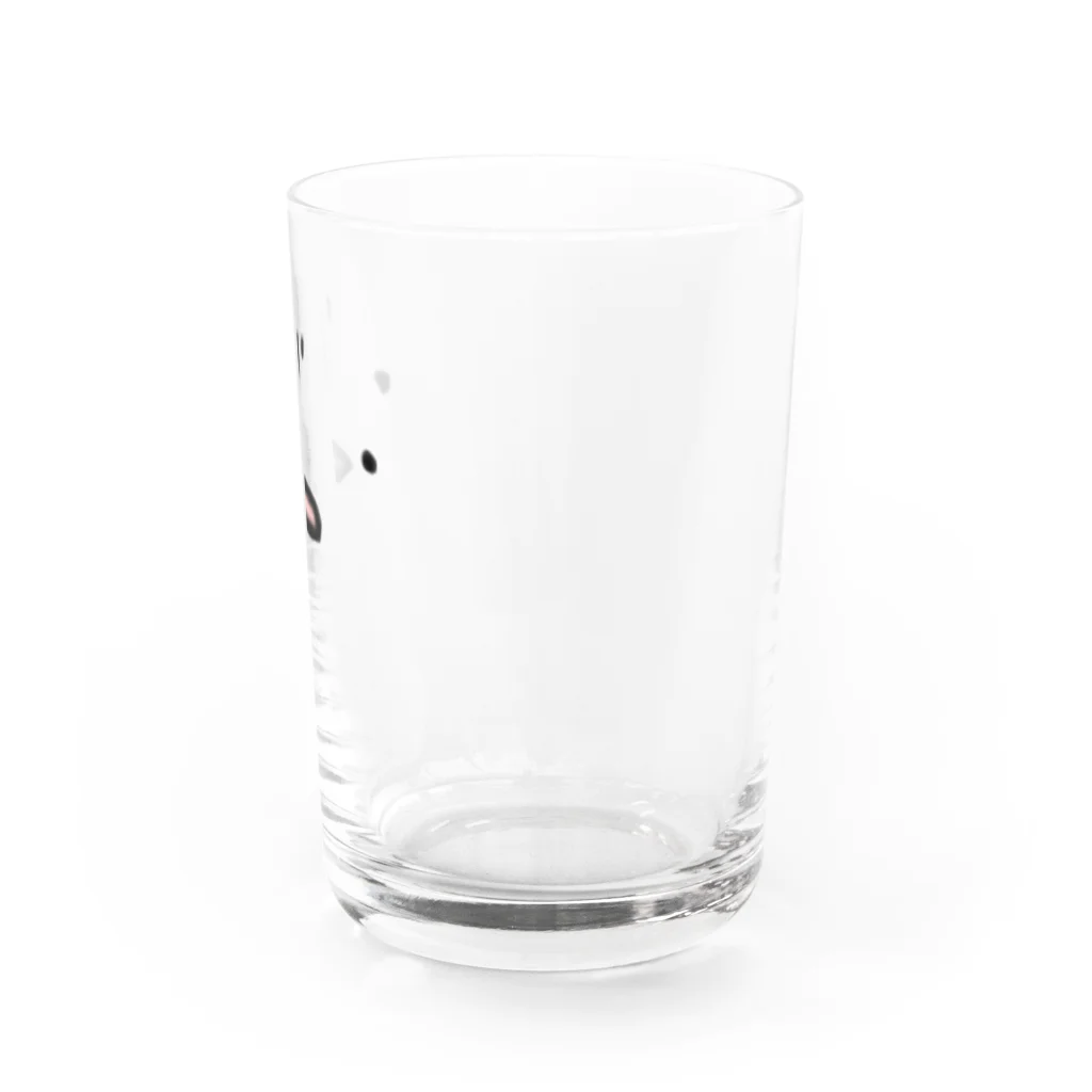 びっとのやる気のない猫の顔 Water Glass :right