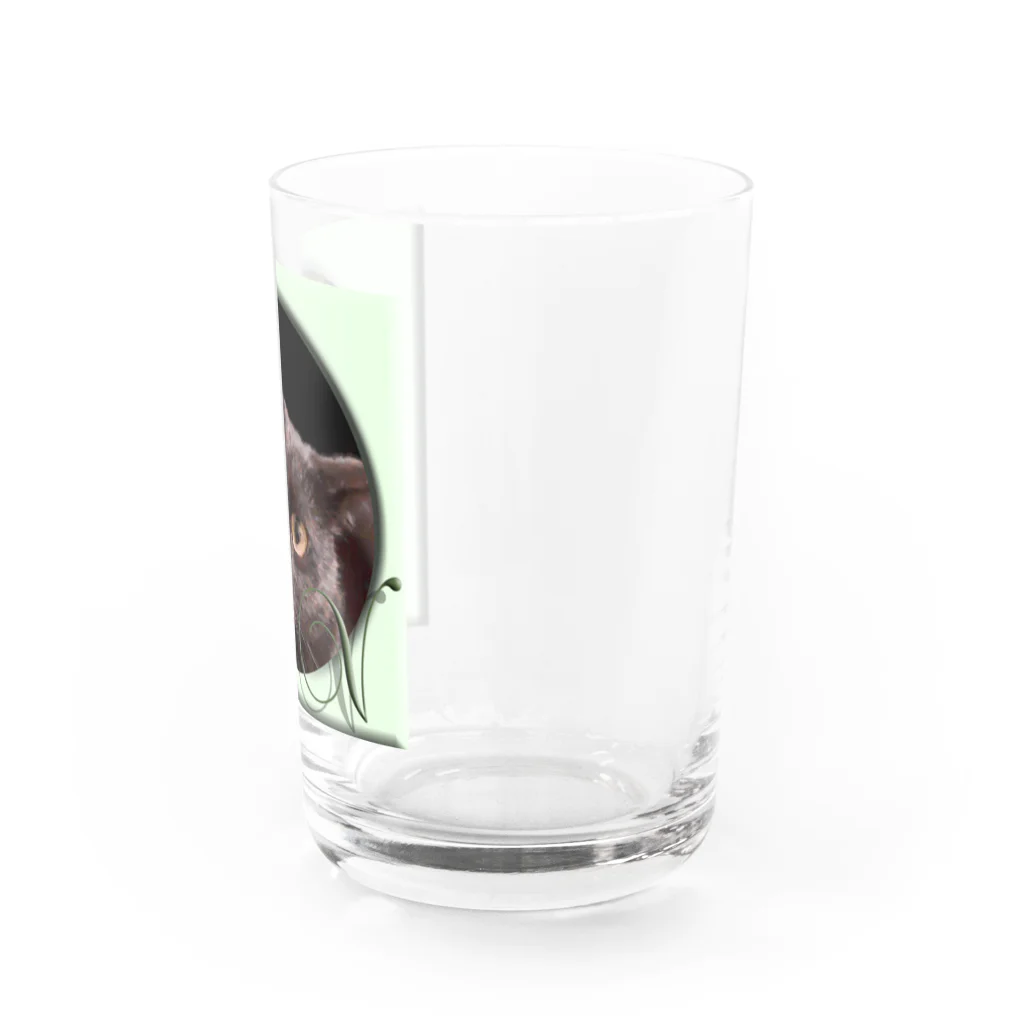 ぬくもふ屋　【猫 犬の似顔絵描き】のv Water Glass :right