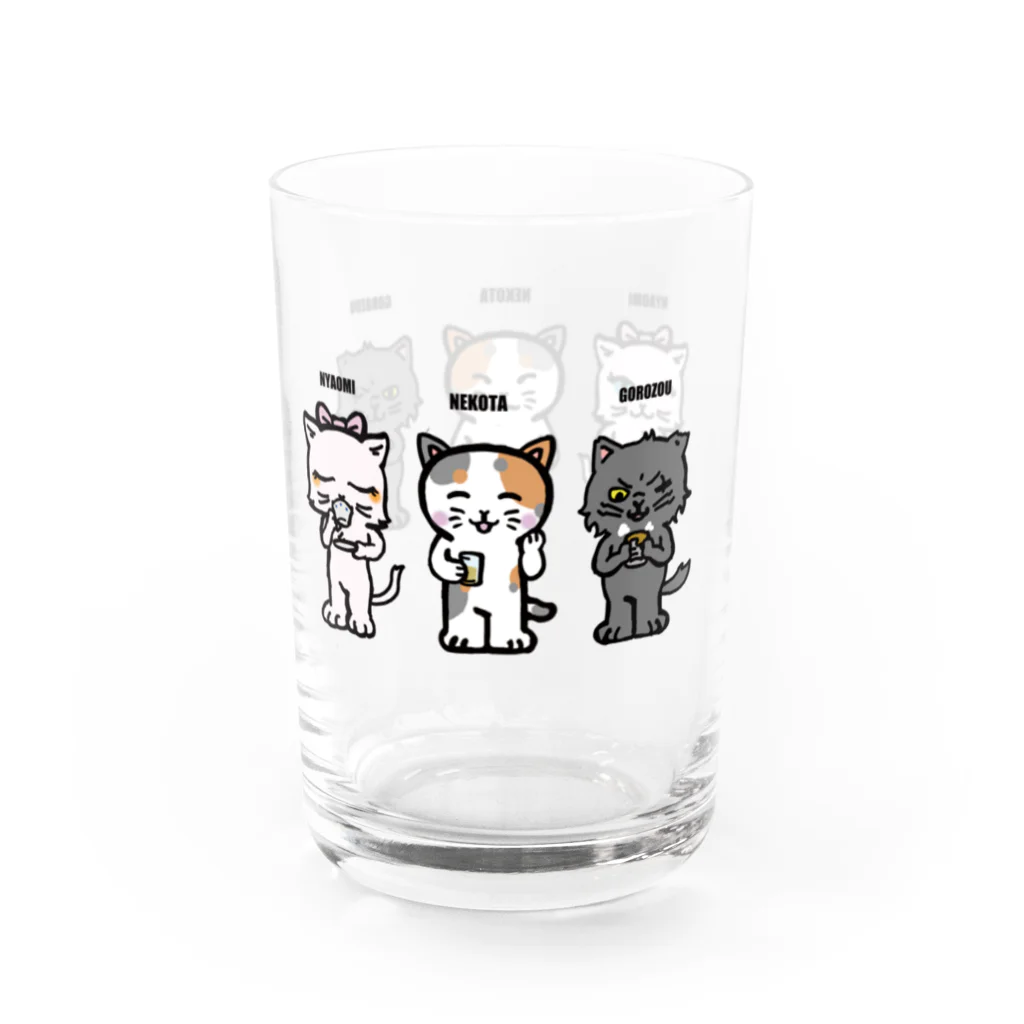 kantarou.shopのネコグッズ Water Glass :right