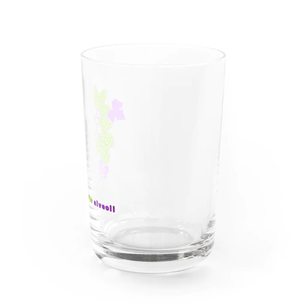 momolove の葡萄な肺胞(白色バージョン) Water Glass :right