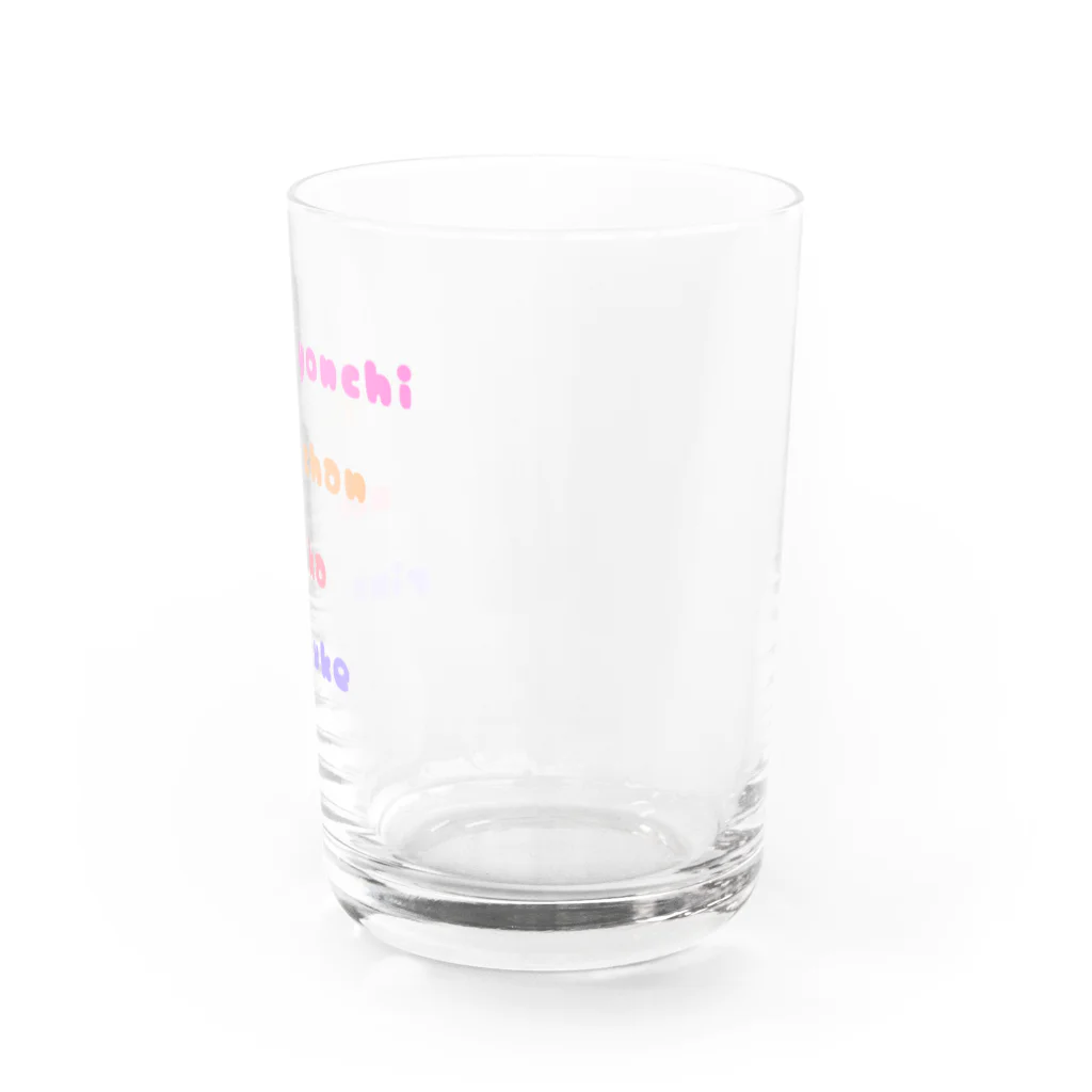 桃華のponkotsu Water Glass :right