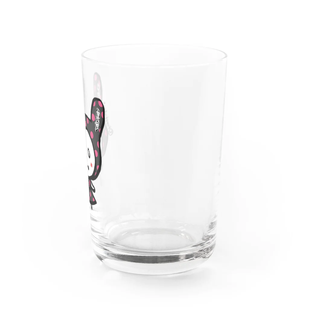 ☆pumpking cat☆のドットほっかむり_usugi Water Glass :right