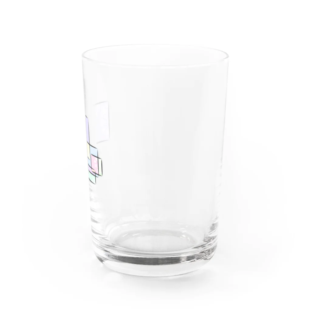 ぽぽふぅ。のしかくたち Water Glass :right