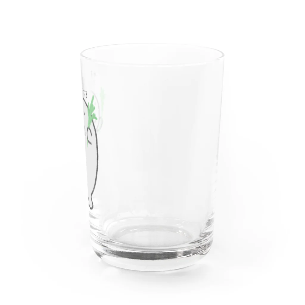 ダイナマイト87ねこ大商会の水菜をお裾分けしてくれるアザラシ Water Glass :right