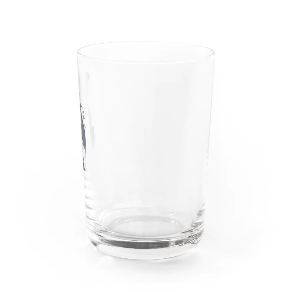 寂しんぐのはちわれねこ(おしりついん) Water Glass :right