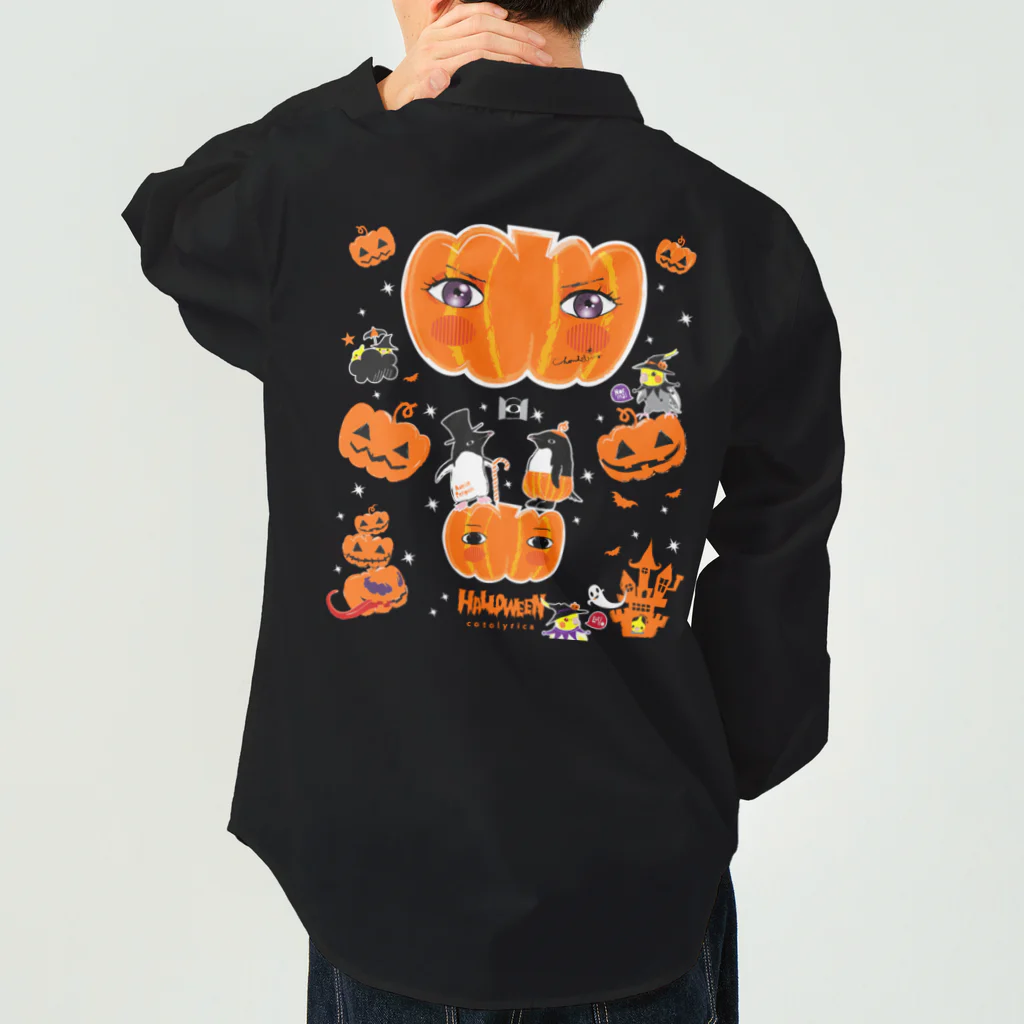 LittleLoroのTHE GREAT PUMPKIN カボチャ大王のお出まし アデリーペンギン オカメインコ Work Shirt