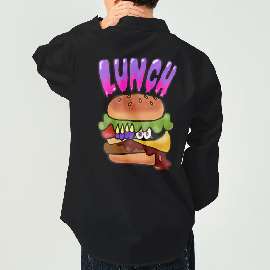 あやしいおばさん くろまめさんのランチ（チーズバーガー） Work Shirt