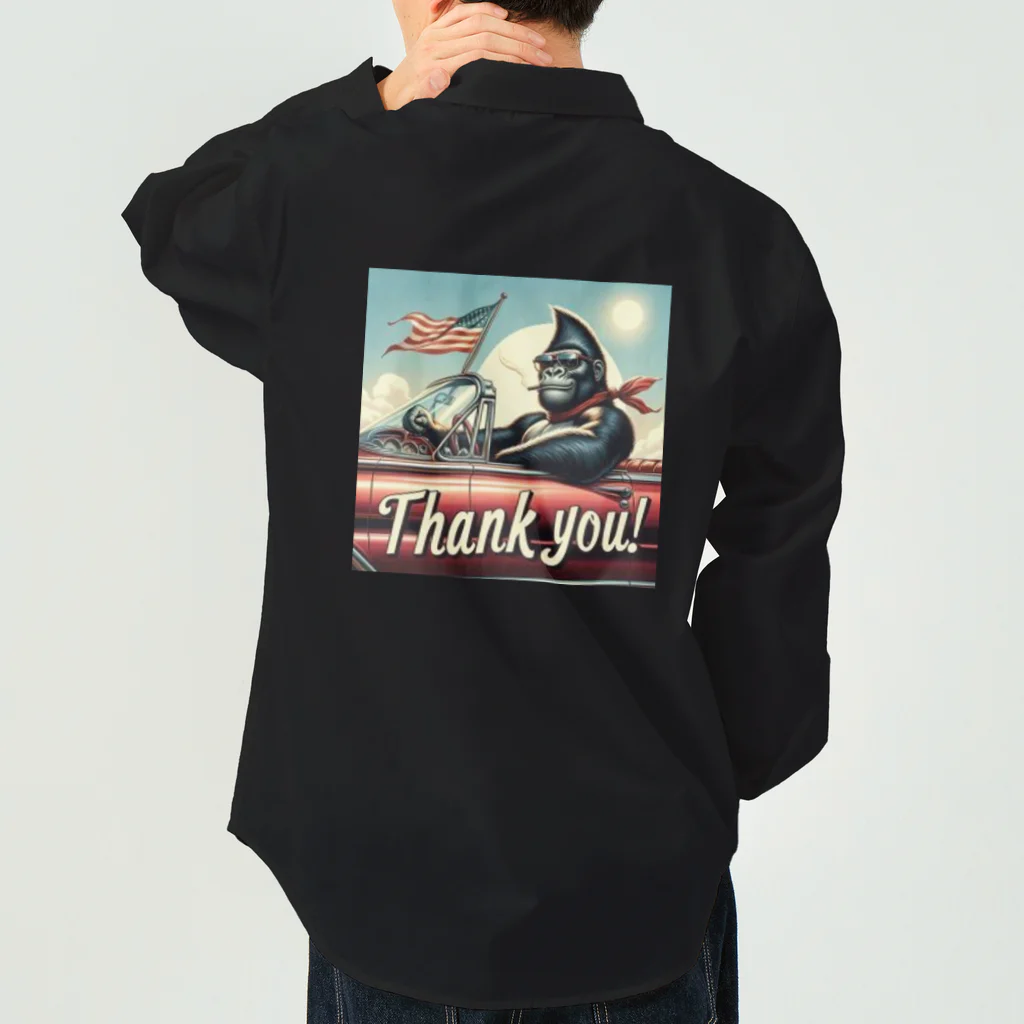 NAOKI_canonのゴリラのThank you！（赤い車①） Work Shirt