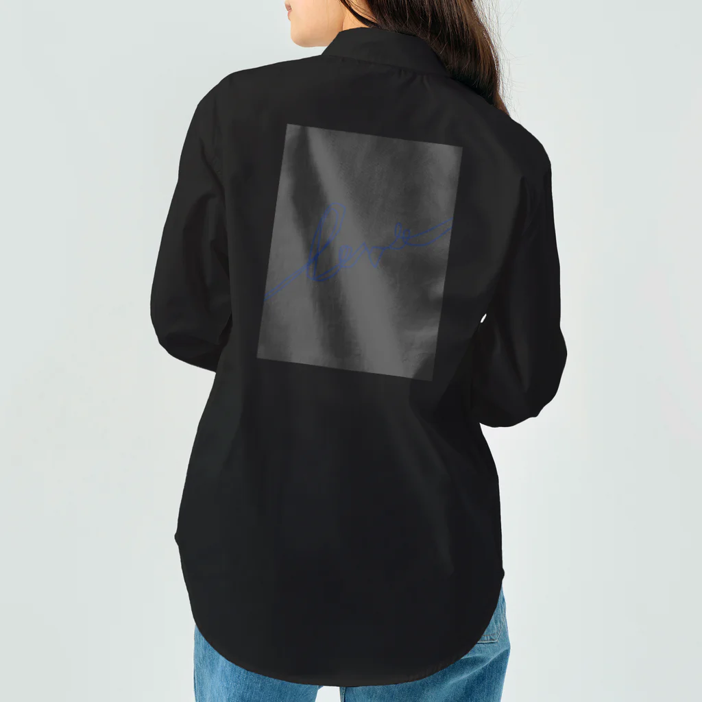 rilybiiのBlue LogoArt × Charcoal ワークシャツ