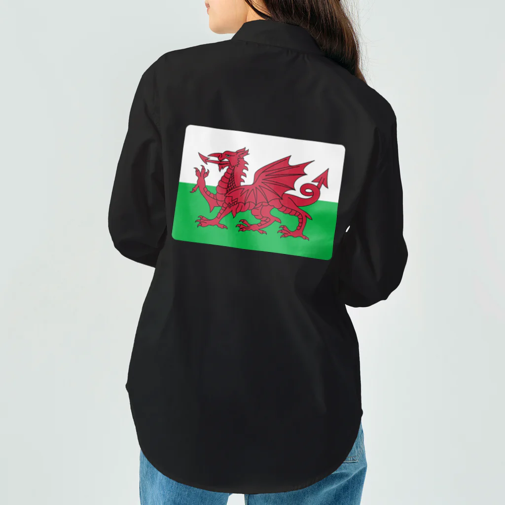 お絵かき屋さんのウェールズの旗 Work Shirt