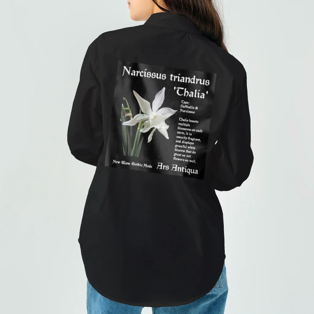 Ars Antiquaの背面プリント Narcissus Triandrus 'Thalia'2 ワークシャツ