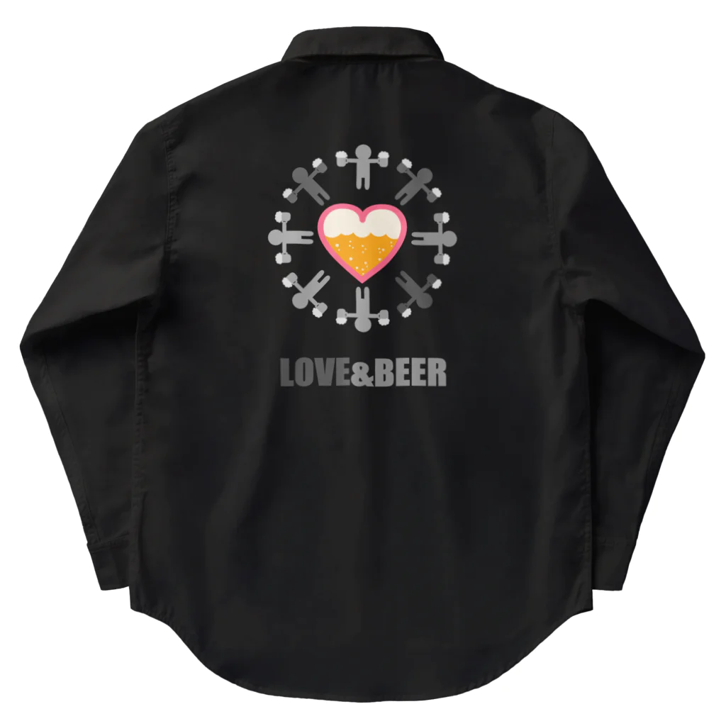 Siderunの館 B2の【バックプリント】LOVE & BEER Work Shirt