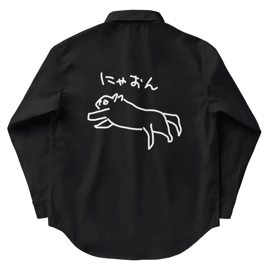 ののの猫屋敷の【もっち】 Work Shirt