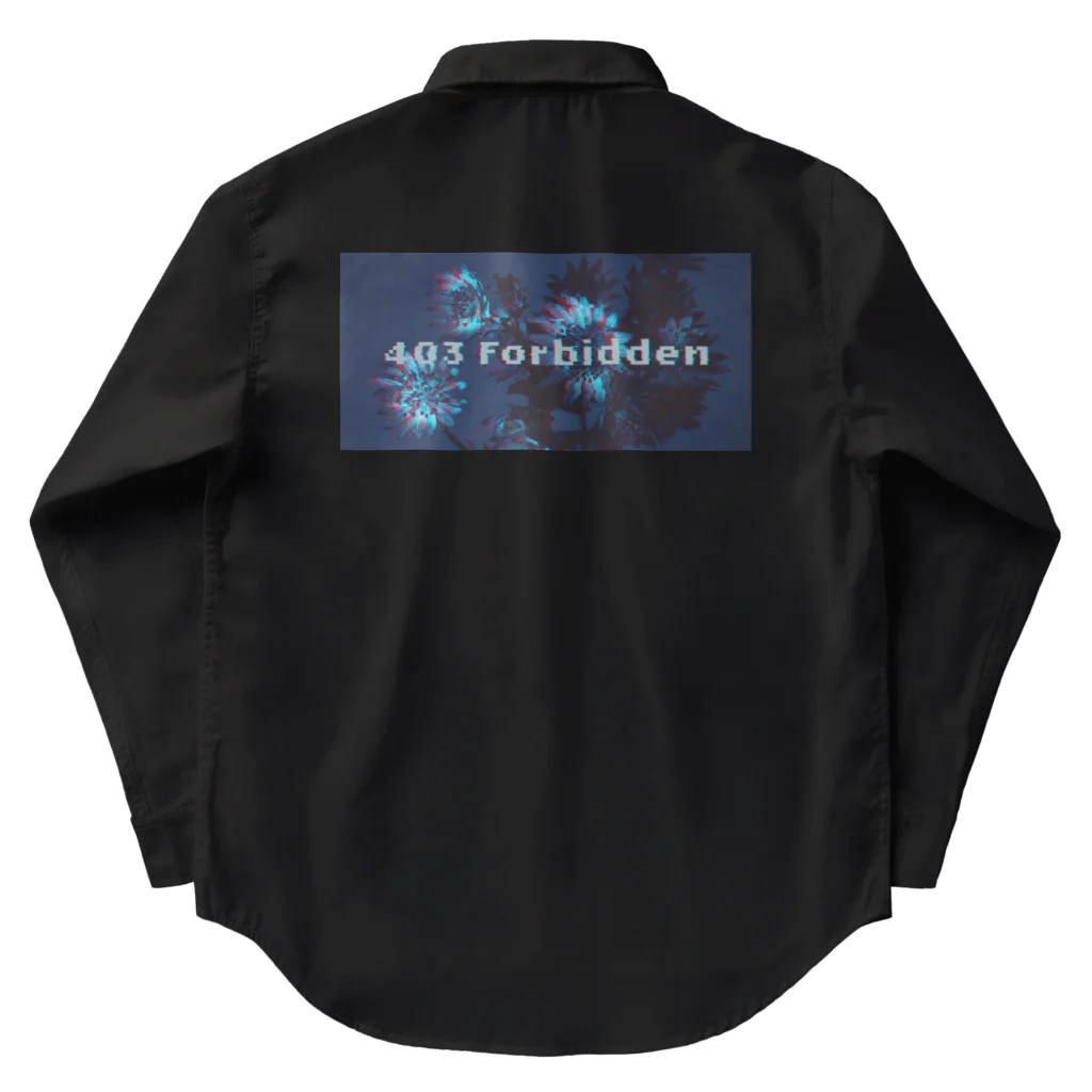 シロクロカラスの403 forbidden ワークシャツ
