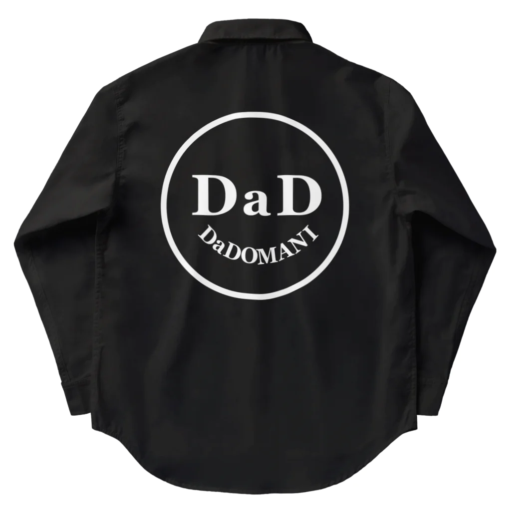 cafe-dadomaniのワンポイントDaDちゃん 顔ロゴ 黒T専用 Work Shirt