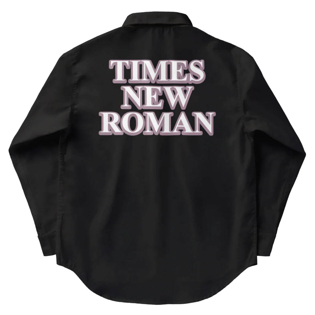 FONTMANIACのフォントといえばこれ！！タイムズ・ニュー・ローマン "Times New Roman" Work Shirt