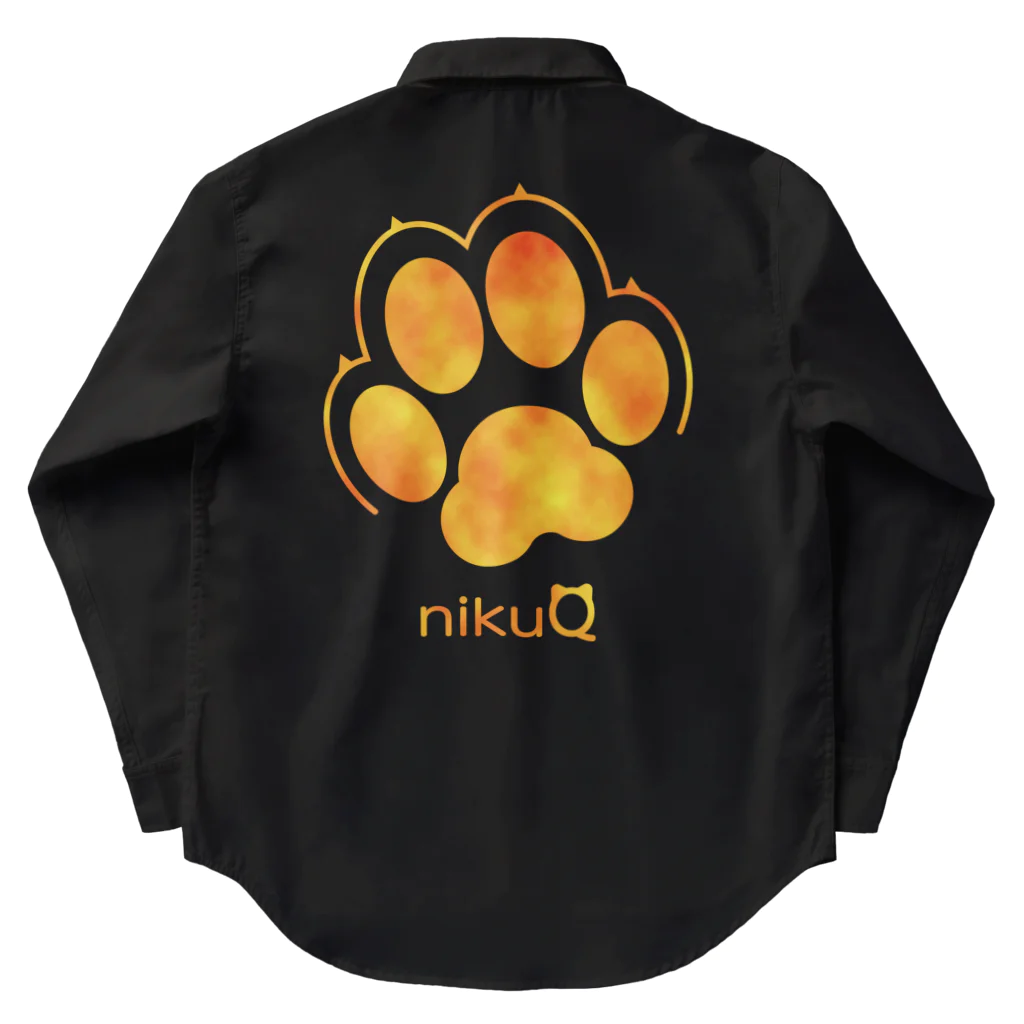 WebArtsの肉球をモチーフにしたオリジナルブランド「nikuQ」（犬タイプ）です ワークシャツ