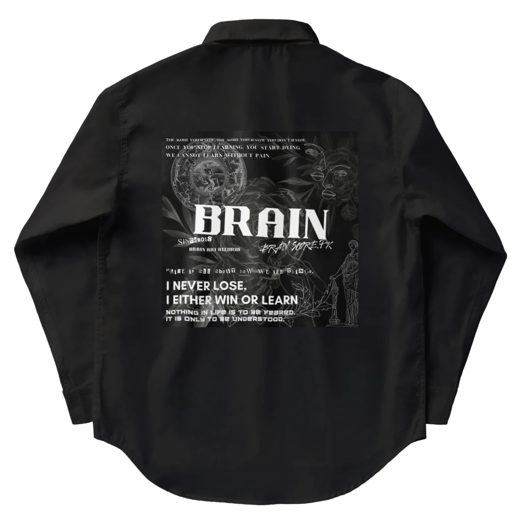 BRAIN ART RECORDSⒸのBRAIN ART RECORDS 2023 A/W WEB SHOP limited Product ワークシャツ