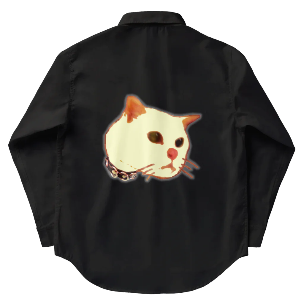 PAW WOW MEOWのパンクキャット Work Shirt