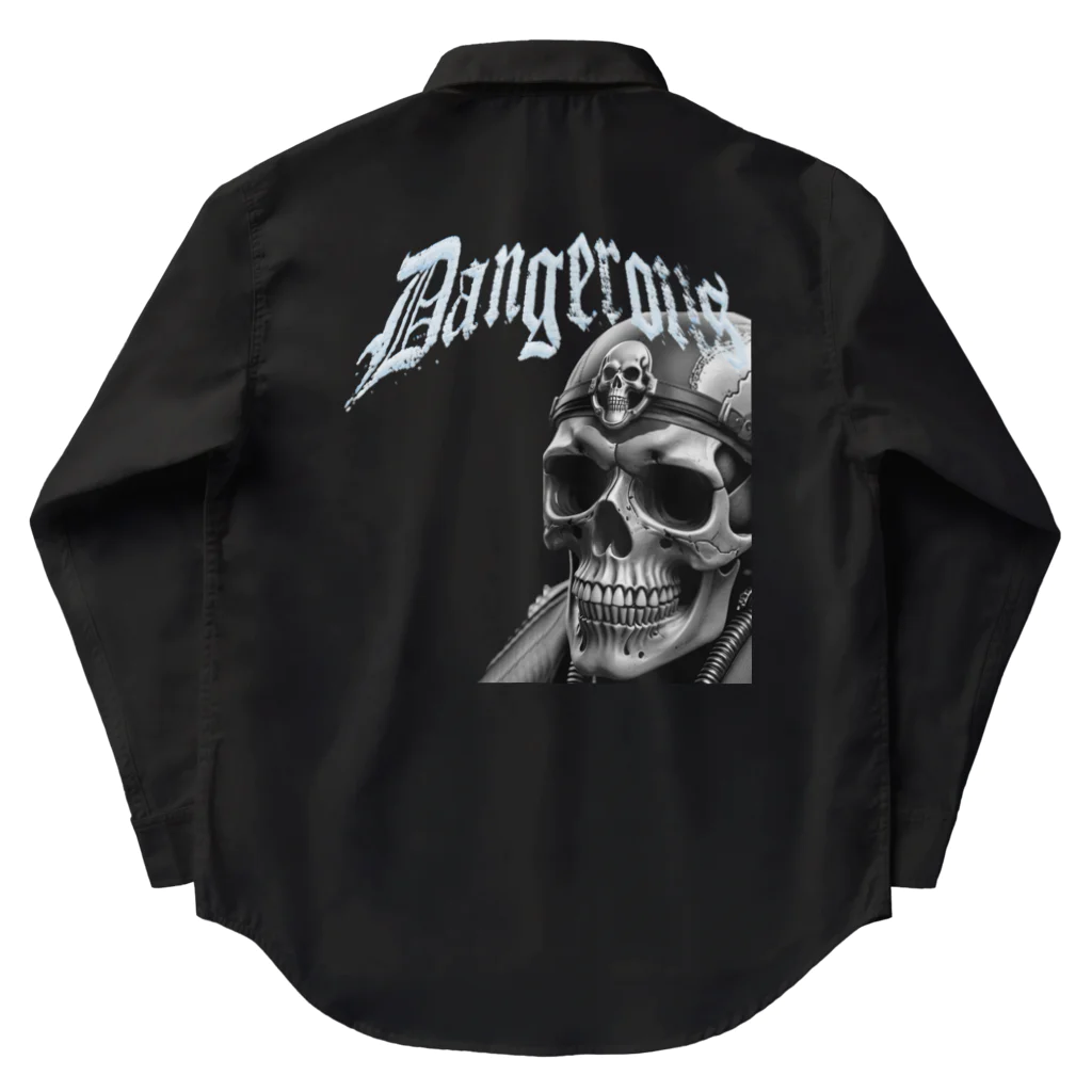 WANTED BIKERのSKULL BIKER-01 Work Shirt