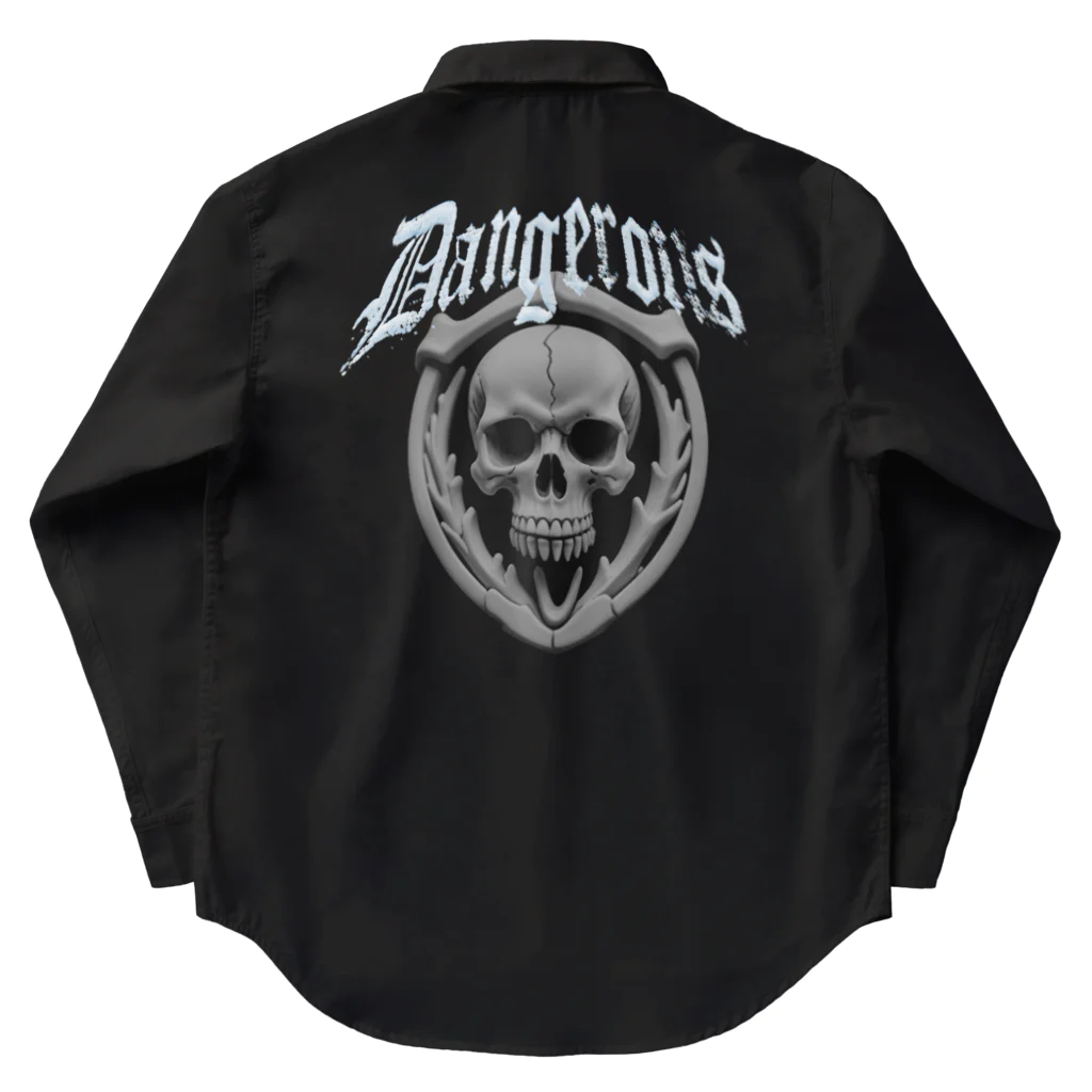 WANTED BIKERのSKULL BIKER-05 Work Shirt