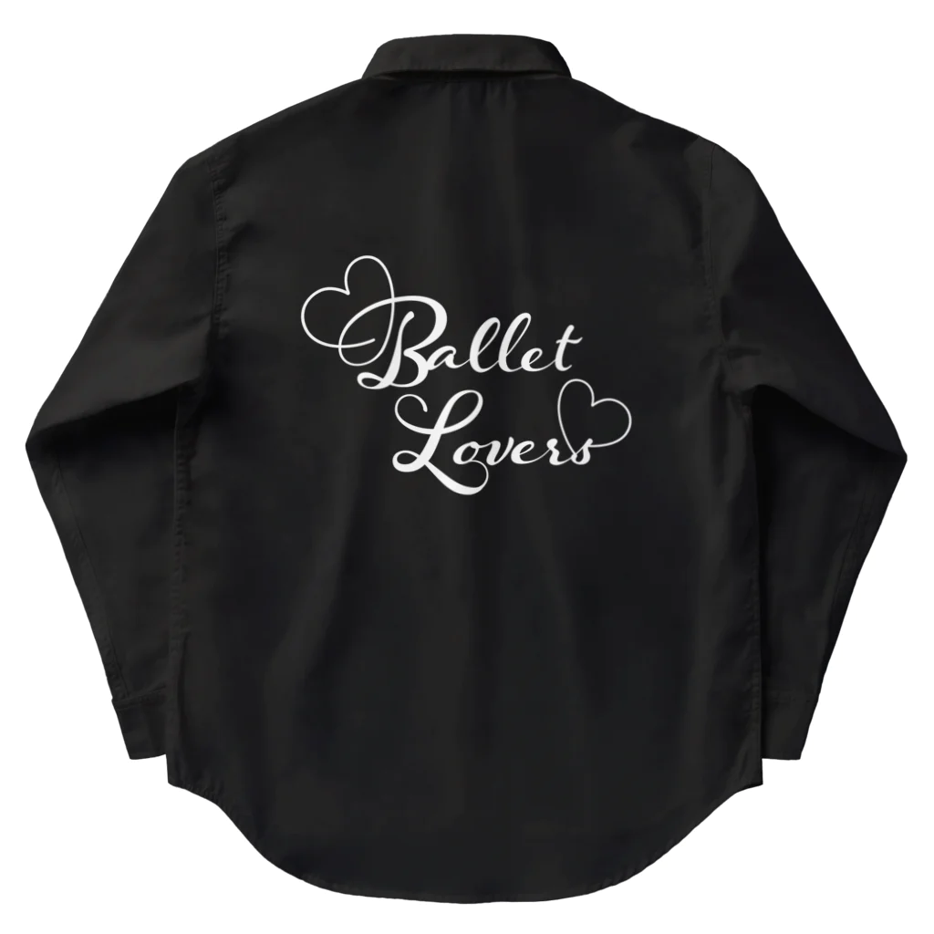 Saori_k_cutpaper_artのBallet Lovers white Work Shirt