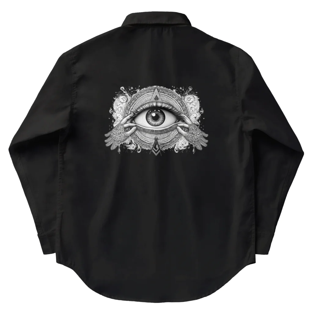 yuu_1204のSacred Geometry Eye Work Shirt