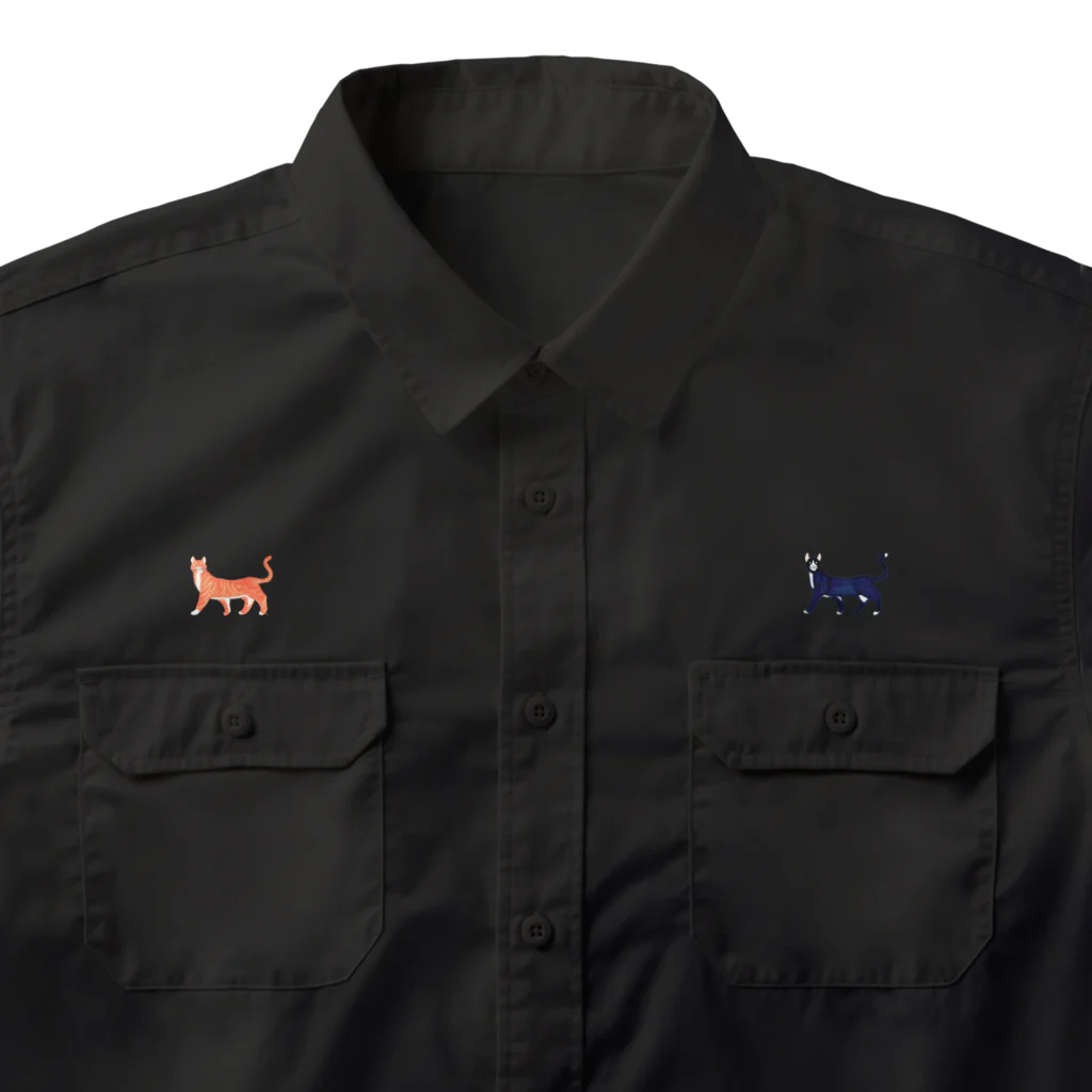 segasworksのネコたち Work Shirt