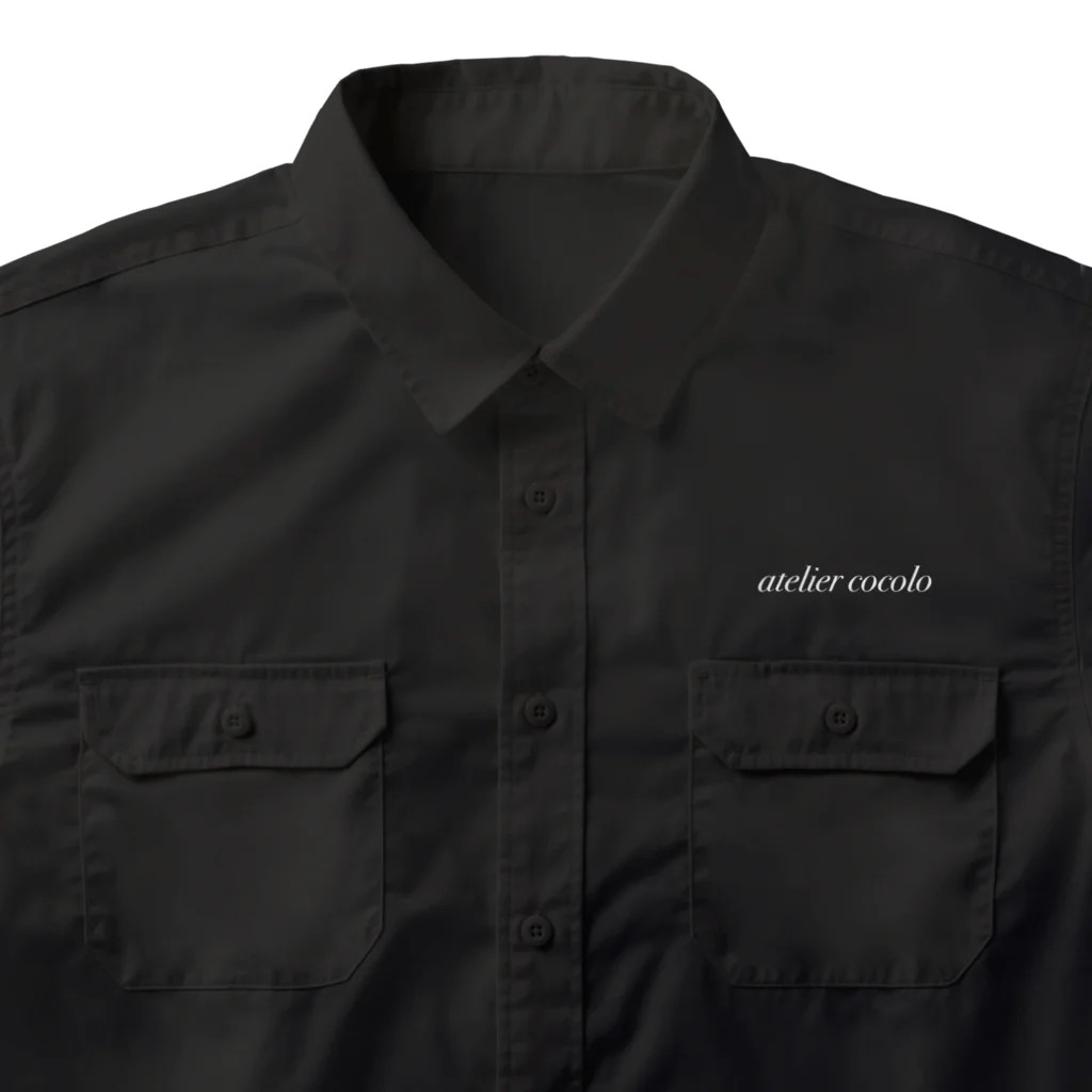 atelier cocoloのatelier cocolo 白文字 Work Shirt