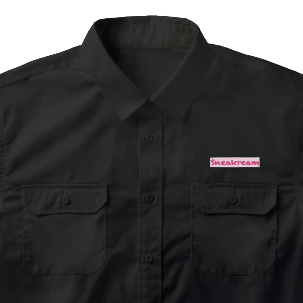 Sneakreamのストロベリーアイスクリームスニーカー Work Shirt