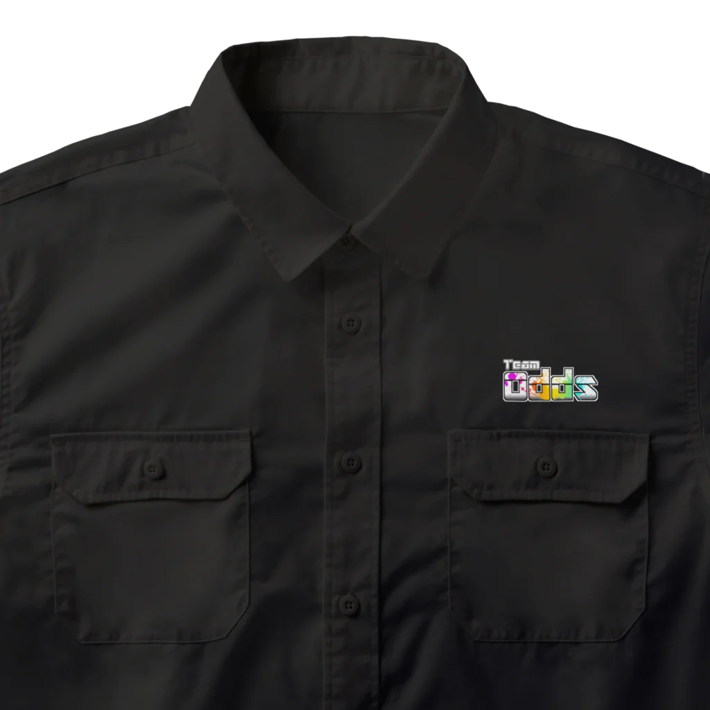 TeamOdds‐チームオッズ‐のTeamOdds ホワイトロゴマーク Work Shirt